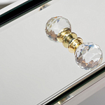 Тумбочка зеркальная с ящиком Mirror Chrome Cabinet варинант исполнения - 4 | Loft Concept в Брянске