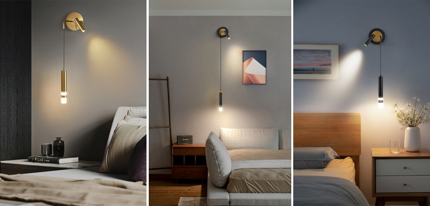 Бра-спот с подвесным светильником Spot Sconce Hanging Lamp Бра-спот с подвесным светильником Spot Sconce Hanging Lamp - Loft-Concept в Брянске