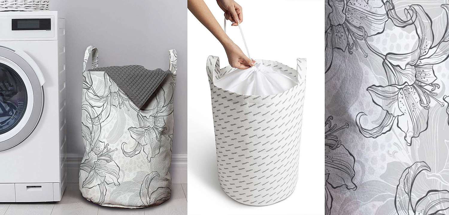Корзина Black and White Flowers Basket Корзина Black and White Flowers Basket - Loft-Concept в Брянске