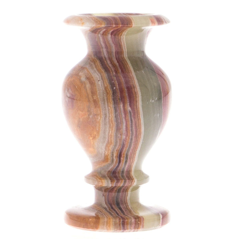 Ваза настольная для цветов из натурального оникса Onyx Vase Мульти Ваза настольная для цветов из натурального оникса Onyx Vase Мульти в Брянске | Loft Concept