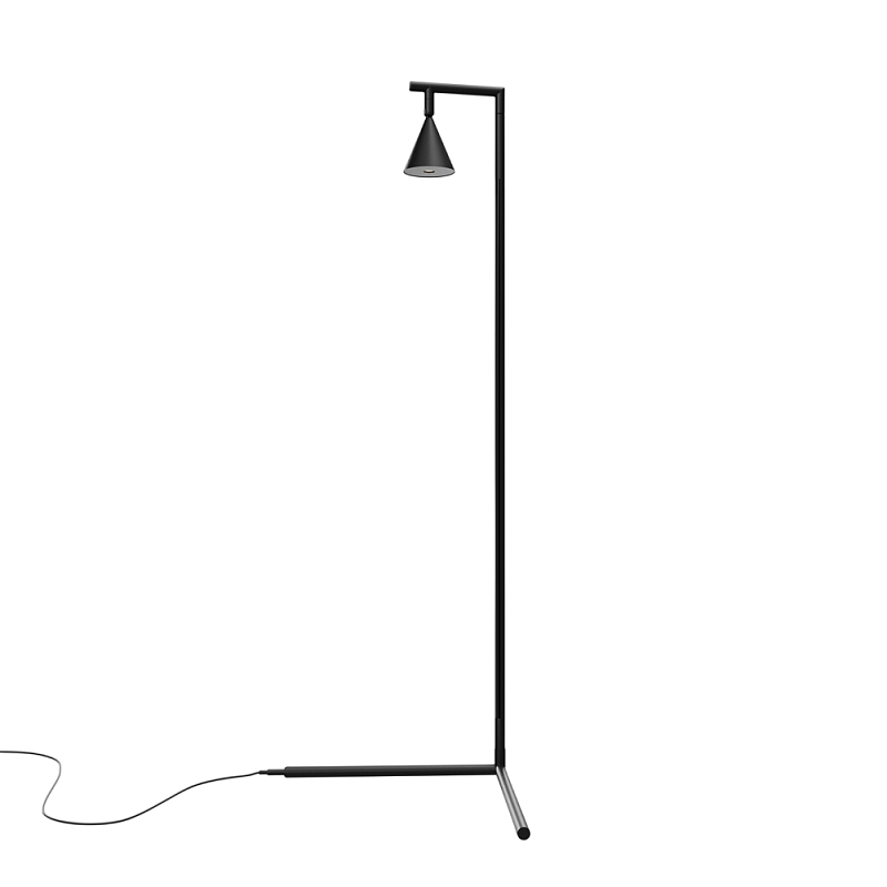 Напольный торшер светодионый Stripe 3000К 20Вт Черный в Брянске | Loft Concept 