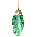 Подвесной светильник Soar Hanging Lamp Brass Green Зелёный варинант исполнения - 1 | Loft Concept в Брянске
