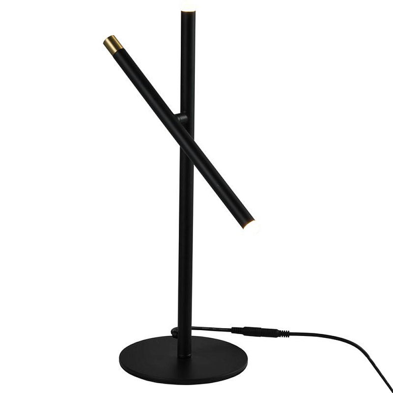Настольная лампа светодиодная черная Black Light Ray Белый Черный Настольная лампа светодиодная черная Black Light Ray Белый Черный в Брянске | Loft Concept