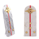 Сувенир Погон МВД из натурального камня мрамор Souvenir Epaulets варинант исполнения - 4 | Loft Concept в Брянске