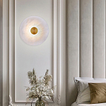 Бра светодиодный с мраморным рассеивателем латунь варинант исполнения - 3 | Loft Concept в Брянске