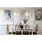 Люстра с подвесными рифлеными стеклянными трубками Nembus варинант исполнения - 23 | Loft Concept в Брянске