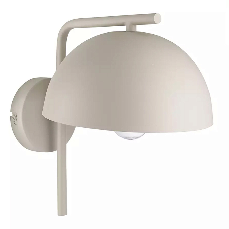 Бра бежевое с полукруглым плафоном Beige Wall Lamp Бежевый в Брянске | Loft Concept 