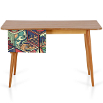 Письменный стол с принтом на ящиках Elise Desk варинант исполнения - 6 | Loft Concept в Брянске