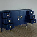 Большой Комод-буфет Elsa Dreams Blue с ящиками варинант исполнения - 1 | Loft Concept в Брянске