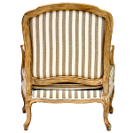 Кресло в полоску в стиле прованс Yvon French Seating Armchair варинант исполнения - 4 | Loft Concept в Брянске