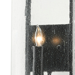 Бра с плафоном из прозрачного стекла на черном каркасе Glass Ball with Seeds варинант исполнения - 1 | Loft Concept в Брянске