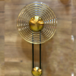 Бра с круглым рифленым плафоном янтарного цвета Savio Glass Disc Light варинант исполнения - 2 | Loft Concept в Брянске