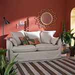 Зеркало из ротанга в форме цветка WICKER MIRROR 90 варинант исполнения - 3 | Loft Concept в Брянске