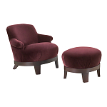 Премиальное Кресло с пуфом Turin варинант исполнения - 1 | Loft Concept в Брянске