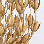 Люстра золотого цвета из множества металлических лепестков в форме тюльпанов Hinkley варинант исполнения - 7 | Loft Concept в Брянске