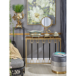 Шкатулка голубого цвета с золотым растительным узором Eden Garden варинант исполнения - 2 | Loft Concept в Брянске