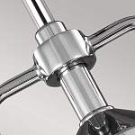 Подвесной светильник цвета хром с рифленым стеклянным цилиндрическим плафоном в современном стиле Feiss варинант исполнения - 4 | Loft Concept в Брянске