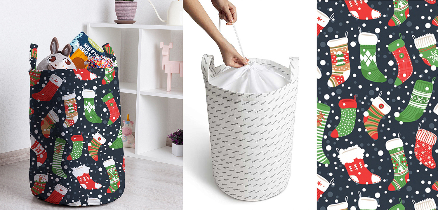 Корзина Christmas stockings Basket Корзина Christmas stockings Basket - Loft-Concept в Брянске