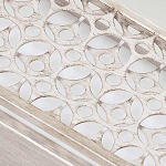 Бра прямоугольное в серебрянном цвете с ажурной решеткой Feiss варинант исполнения - 4 | Loft Concept в Брянске