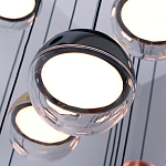 Люстра каскадная с черным круглым основанием 27 подвесов Celestial Waltz варинант исполнения - 4 | Loft Concept в Брянске