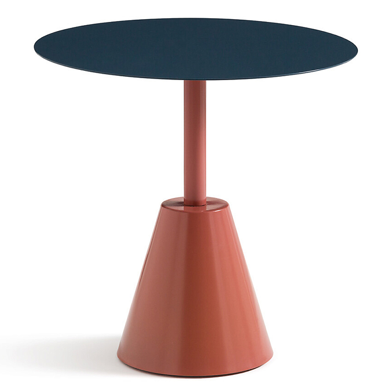 Стол для сада из стали Round Steel Синий Серый Терракотовый Стол для сада из стали Round Steel Синий Серый Терракотовый в Брянске | Loft Concept