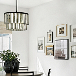 Люстра круглая с подвесками из натурального перламутра Nacre варинант исполнения - 3 | Loft Concept в Брянске