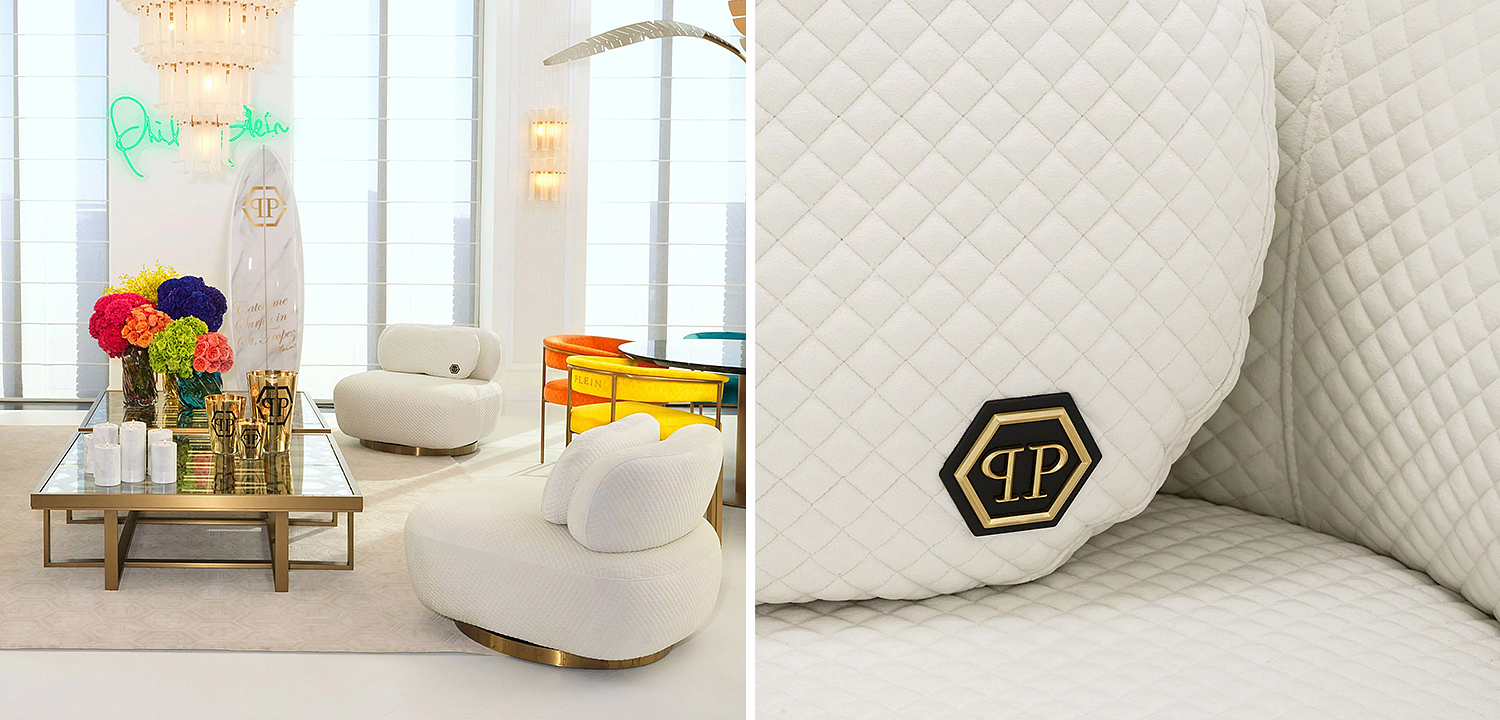 Кресло Philipp Plein Chair Signature White Кресло Philipp Plein Chair Signature White - Loft-Concept в Брянске