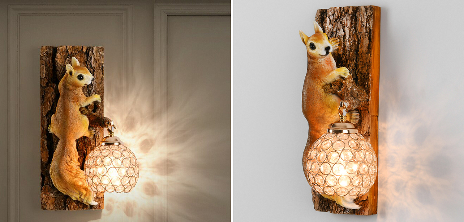 Бра для детской Белка на дереве Squirrel Wall Lamp Бра для детской Белка на дереве Squirrel Wall Lamp - Loft-Concept в Брянске
