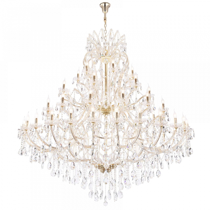 Люстра Pasquale Chandelier 56 Золотой Прозрачный Люстра Pasquale Chandelier 56 Золотой Прозрачный в Брянске | Loft Concept