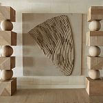 Декор настенный в Эко стиле рафия Malibu wall panel варинант исполнения - 2 | Loft Concept в Брянске