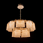 Люстра двухъярусная с текстурными овальными абажурами Splendor Palace Style варинант исполнения - 1 | Loft Concept в Брянске
