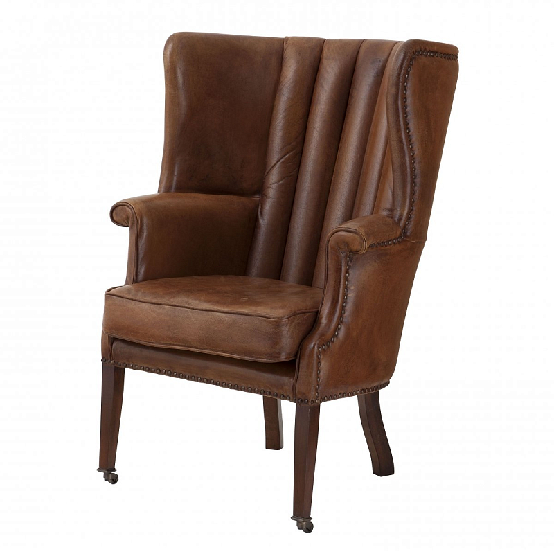 Кресло Eichholtz Chair Chamberlain Коричневый Латунь Античная полированная Кресло Eichholtz Chair Chamberlain Коричневый Латунь Античная полированная в Брянске | Loft Concept