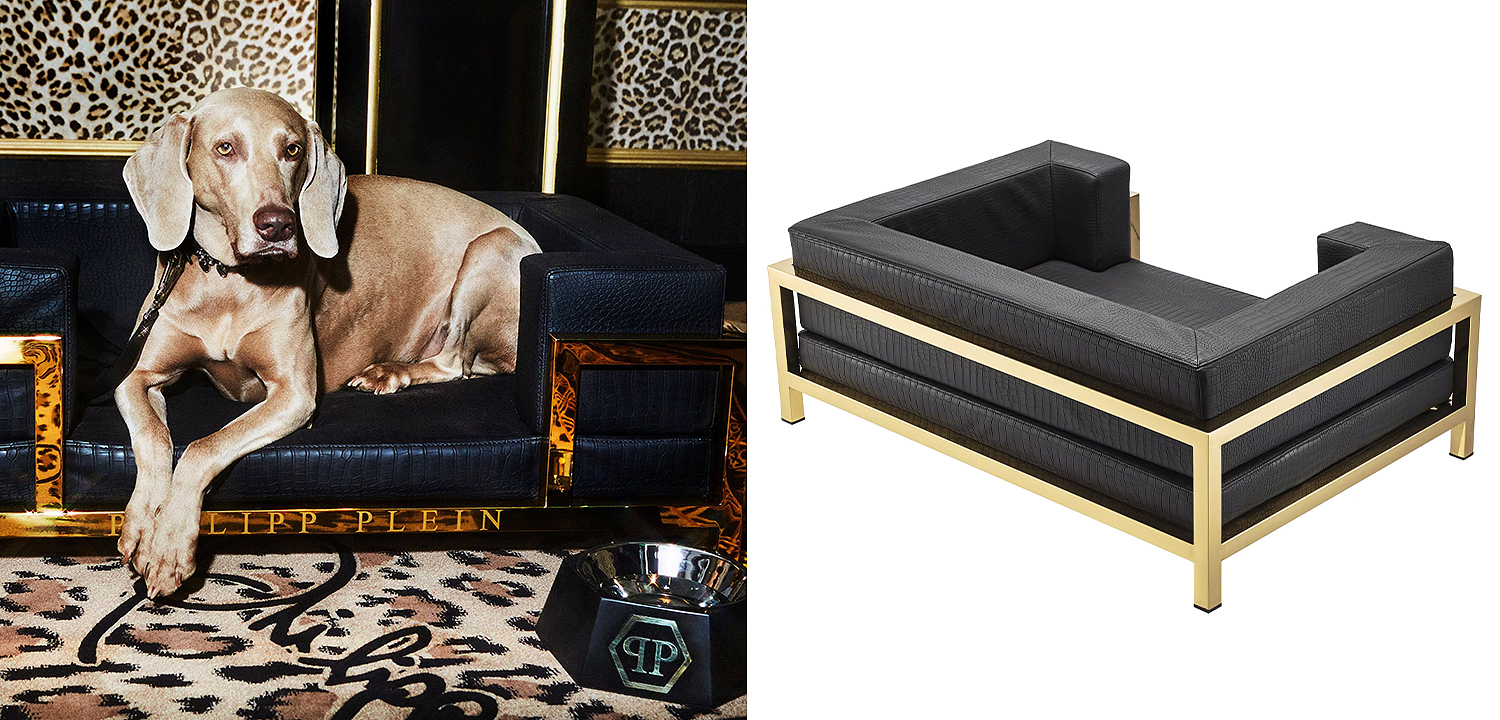 Лежанка для домашних животных Philipp Plein Dogbed High Conic Limited XL Gold Лежанка для домашних животных Philipp Plein Dogbed High Conic Limited XL Gold - Loft-Concept в Брянске