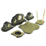 Настольный письменный набор из змеевика из 7-ми элементов Successful Leader варинант исполнения - 2 | Loft Concept в Брянске