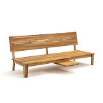 Садовый диван-трансофрмер Kate серый варинант исполнения - 2 | Loft Concept в Брянске