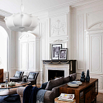 Подвесной светильник с белым фигурным абажуром и мягкими волнистыми краями Cloud Motion  варинант исполнения - 20 | Loft Concept в Брянске