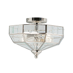 Потолочный светильник шестигранной формы с прозрачными стеклянным плафоном Elstead Lighting варинант исполнения - 5 | Loft Concept в Брянске