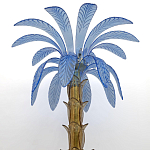 Торшер Glass Decorated Palm Floor Lamp Blue Листья Пальмы  варинант исполнения - 4 | Loft Concept в Брянске