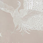 Обои ручная роспись в стиле Арт-деко Whistler Peacocks Special Colourway on Almost Mauve dyed silk варинант исполнения - 2 | Loft Concept в Брянске