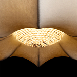 Подвесной светильник с белым фигурным абажуром и мягкими волнистыми краями Cloud Motion  варинант исполнения - 7 | Loft Concept в Брянске