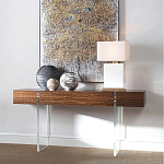 Консоль прямоугольная с выдвижным ящиком на прозрачных ножках Hitchcock варинант исполнения - 1 | Loft Concept в Брянске