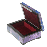 Шкатулка из натурального камня лазурит и чароит Stone Casket варинант исполнения - 3 | Loft Concept в Брянске