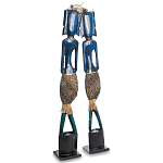 Комплект из 2-х деревянных статуэток Asmat Tall Statuettes Blue Green варинант исполнения - 2 | Loft Concept в Брянске