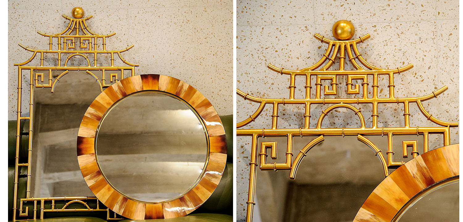 Зеркало Pagoda Mirror Gold 128 Зеркало Pagoda Mirror Gold 128 - Loft-Concept в Брянске