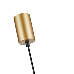 Подвесной светильник с сетчатым металлическим плафоном цилиндрической формы золотой Metal Mesh варинант исполнения - 5 | Loft Concept в Брянске