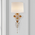 Бра с цветочным основанием и тканевым абажуром Tugella Flower Lamp варинант исполнения - 2 | Loft Concept в Брянске