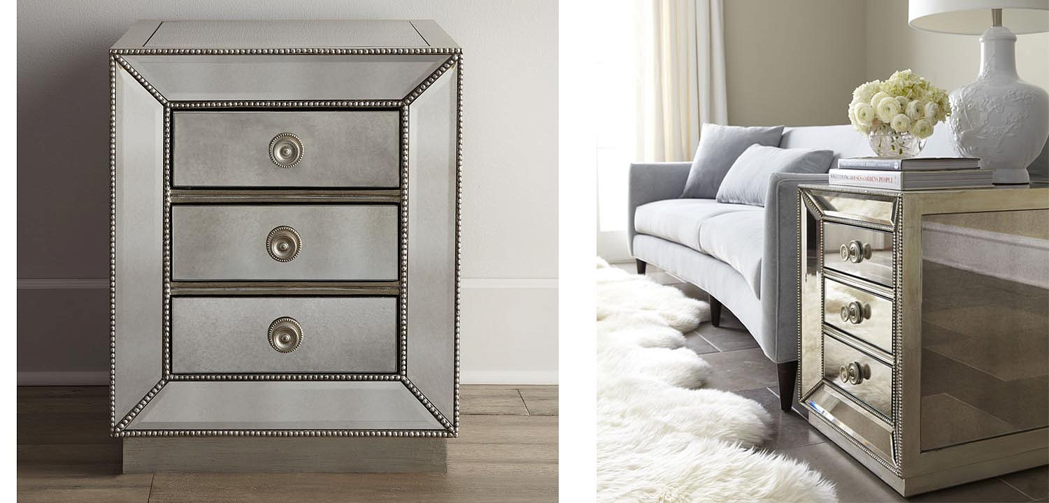 Тумба Blasco Mirrored Nightstand Тумба Blasco Mirrored Nightstand - Loft-Concept в Брянске