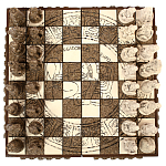 Шахматы  из  камня Cargador del Tiempo Chess Мексика ручная работа варинант исполнения - 2 | Loft Concept в Брянске