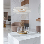 Люстра с прозрачным волнистым плафоном в форме цветка Ethereal Bloom варинант исполнения - 12 | Loft Concept в Брянске