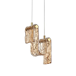 Подвесной светильник волнистой формы из фактурного стекла Wave варинант исполнения - 2 | Loft Concept в Брянске